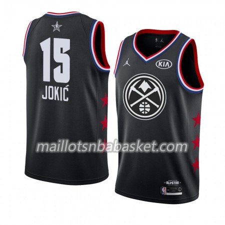 Maillot Homme Denver Nuggets Nikola Jokic 15 2019 All-Star Jordan Brand Noir Swingman